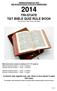 TRI-STATE T&T BIBLE QUIZ RULE BOOK Pennsylvania, New Jersey, Delaware