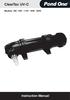 ClearTec UV-C. Models: 5W / 9W / 11W / 18W / 36W. Instruction Manual