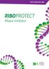 RIBOPROTECT. RNase Inhibitor RT33-020, RT33-100