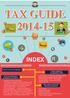 TAX GUIDE 2014-15 INDEX