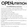 Block out five weeks on the calendar to commit to the OPENutrition Challenge.