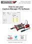How to use your Capture Manager PC Software