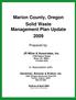 Marion County, Oregon Solid Waste Management Plan Update 2009