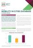MOBILITY IN CITIES DATABASE