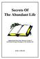 Secrets Of The Abundant Life