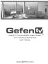 HDMI To Composite/S-Video Scaler. GTV-HDMI-2-COMPSVIDS User Manual. www.gefentv.com