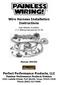 Wire Harness Installation Instructions