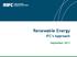 Renewable Energy. IFC s Approach. September 2011