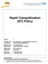Rapid Tranquillisation (RT) Policy