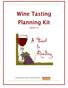 Wine Tasting Planning Kit