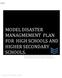 MODEL DISASTER MANAGMEMENT PLAN FOR HIGH SCHOOLS AND HIGHER SECONDARY