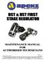 DST & UST FIRST STAGE REGULATOR