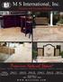 M S International, Inc. Travertine and Limestone Collection