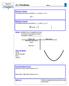 11.1 Parabolas Name: 1
