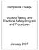 Hampshire College. Lockout/Tagout and Electrical Safety Program and Procedures