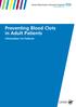 Preventing Blood Clots in Adult Patients. Information For Patients