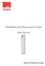 Installation and Maintenance Guide. Oras Electra