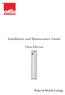 Installation and Maintenance Guide. Oras Electra