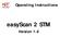 Operating Instructions. easyscan 2 STM. Version 1.6