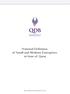 National Definition of Small and Medium Enterprises in State of Qatar
