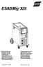 ESABMig 325. Bruksanvisning Brugsanvisning Bruksanvisning Käyttöohjeet Instruction manual Betriebsanweisung Manuel d instructions Gebruiksaanwijzing