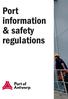 Port information & safety regulations