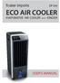 floater imports DF169 ECO AIR COOLER EVAPORATIVE AIR COOLER WITH IONIZER USER S MANUAL
