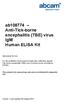 ab108774 Anti-Tick-borne encephalitis (TBE) virus IgM Human ELISA Kit