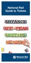 National Rail Guide to Tickets