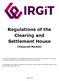 Regulations of the Clearing and Settlement House