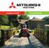 New MITSUBISHI Compact Tractor range: Strong, versatile, reliable, valuable. Made in Japan