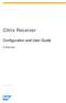 Citrix Receiver. Configuration and User Guide. For Windows Users
