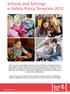 Schools and Settings e Safety Policy Template 2012