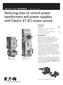 Reducing sizes of control power transformers and power supplies with Eaton s XT IEC motor control