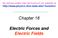 Chapter 18. Electric Forces and Electric Fields