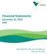 Financial Statements December 31, 2014 IFRS