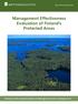 Management Effectiveness Evaluation of Finland s Protected Areas Summary of the Evaluation Report and Management Actions in Response to It