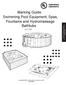 Marking Guide. Swimming Pool Equipment, Spas, Fountains and Hydromassage Bathtubs