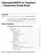 InformationNOW for Teachers Classroom Grade Book