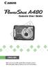 Camera User Guide ENGLISH. Make sure you read this guide before using the camera. Store this guide safely so that you can use it in the future.