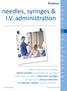 needles, syringes & I.V. administration
