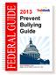 2013 Prevent Bullying Guide