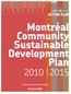 Montréal Community Sustainable Development Plan