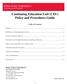 Continuing Education Unit (CEU) Policy and Procedures Guide