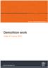 Demolition work. Code of Practice 2013. PN11576 Demolition work Code of Practice 2013 Page 1 of 41