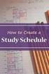 Time management, study plans, and exams