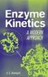 Lecture 15: Enzymes & Kinetics Mechanisms