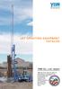 JET GROUTING EQUIPMENT CATALOG