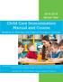 Child Care Immunization Manual and Course