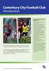Canterbury City Football Club Introduction